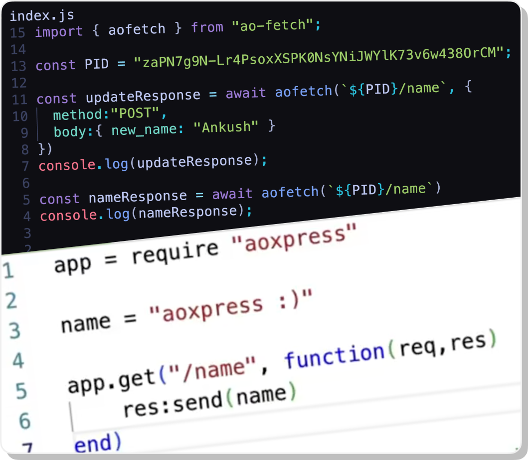 Easy and familiar syntax for devs